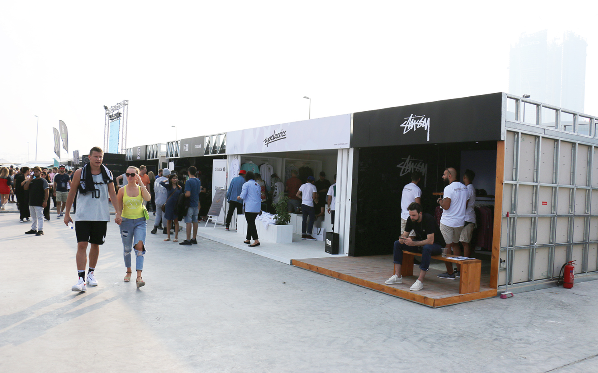Entrance structure / Popup Shops in Sole DXB event by Qubes